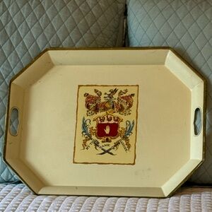 John Hancock Insurance 100 Years Anniversary Commemorative Metal Tray 1862-1962